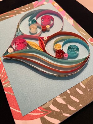 Tropical Quilled Heart - image2